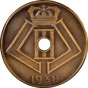 Belgium 5 Centimes (Leopold III Pattern) KM# Pn380 1938 coin reverse Belgium 5 Centimes (Leopold III Pattern) KM# Pn380 1938 coin reverse