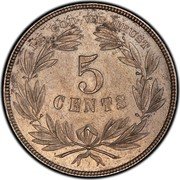 USA 5 Cents George Washington Pattern 1866 IN GOD WE TRUST 5 CENTS coin reverse USA 5 Cents George Washington Pattern 1866 IN GOD WE TRUST 5 CENTS coin reverse