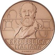 Italy 5 Euro (150th anniversary of the invention of the telephone by Antonio Meucci) @ R 2021 150º DEL TELEFONO 5 EU RO coin obverse