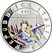 Italy 5 Euro (30th Anniversary of the Fall of the Berlin Wall) REPUBBLICA ITALIANA 2019 V. DE SETA coin obverse Italy 5 Euro (30th Anniversary of the Fall of the Berlin Wall) REPUBBLICA ITALIANA 2019 V. DE SETA coin obverse
