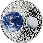 Italy 5 Euro 50th Anniversary of the Landing of Man on the Moon 2019 R Proof REPUBBLICA ITALIANA coin obverse Italy 5 Euro 50th Anniversary of the Landing of Man on the Moon 2019 R Proof REPUBBLICA ITALIANA coin obverse