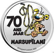 Belgium 5 Euro (70 years of Marsupilami Colored) 70 ANS JAAR MARSUPÏLAМІ © DARGAUD-LOMBARD, 2022 coin reverse Belgium 5 Euro (70 years of Marsupilami Colored) 70 ANS JAAR MARSUPÏLAМІ © DARGAUD-LOMBARD, 2022 coin reverse