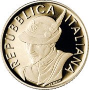 Italy 5 Euro (Alpine National Association) REPUBBLICA ITALIANA PETRASSI coin obverse Italy 5 Euro (Alpine National Association) REPUBBLICA ITALIANA PETRASSI coin obverse