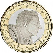 Italy 5 Euro (Fausto Coppi) REPUBBLICA ITALIANA V. DE SETA coin obverse Italy 5 Euro (Fausto Coppi) REPUBBLICA ITALIANA V. DE SETA coin obverse