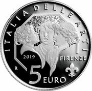 Italy 5 Euro Florence Cathedral 2019 R Proof ITALIA DELLE ARTI R 2019 FIRENZE 5 EURO coin reverse Italy 5 Euro Florence Cathedral 2019 R Proof ITALIA DELLE ARTI R 2019 FIRENZE 5 EURO coin reverse