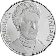 Italy 5 Euro Grazia Deledda 2021 R (fr) BU REPUBLICA ITALIANA U. PERNAZZA coin obverse