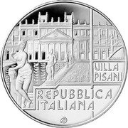 Italy 5 Euro Houses of Veneto 2018 R Proof KM# 417 VILLA PISANI REPUBBLICA ITALIANA coin obverse Italy 5 Euro Houses of Veneto 2018 R Proof KM# 417 VILLA PISANI REPUBBLICA ITALIANA coin obverse