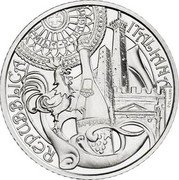 Italy 5 Euro Lambrusco and Tortellini 2021 R Coincard REPUBBLICA ITALIANA EMILIA-ROMAGNA LAMBRUSCO COLANERI coin obverse