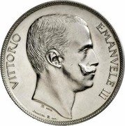 Italy 5 Lire Vittorio Emanuele III Pattern 1903  KM# Pn4 VITTORIO EMANVELE III TD MOD JOHNSON CAE INC. coin obverse Italy 5 Lire Vittorio Emanuele III Pattern 1903  KM# Pn4 VITTORIO EMANVELE III TD MOD JOHNSON CAE INC. coin obverse