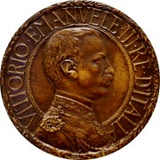 Italy 5 Lire (Vittorio Emanuele III Pattern) VITTORIO EMANVELE III RE D'ITALIA D. CALANDRA coin obverse Italy 5 Lire (Vittorio Emanuele III Pattern) VITTORIO EMANVELE III RE D'ITALIA D. CALANDRA coin obverse