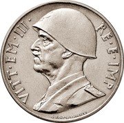 Italy 5 Lire (Vittorio Emanuele III Pattern strike) VITT EM III RE E IMP G.ROMAGNOLI coin obverse