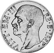 Italy 5 Lire (Vittorio Emanuele III. Prova) KM# Pr36 VITT EM III RE E IMP coin obverse