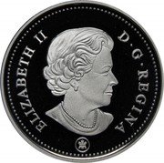 Canada 50 Cents (Canada 150 Maple leaf) KM# 2303a ELIZABETH II D G REGINA coin obverse Canada 50 Cents (Canada 150 Maple leaf) KM# 2303a ELIZABETH II D G REGINA coin obverse