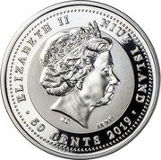 Niue 50 Cents (Wedding) ELIZABETH II NIUE ISLAND 50 CENTS 2019 IRB MET coin obverse