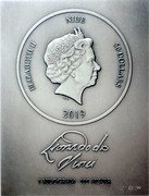 Niue 50 Dollars (Elizabeth II Mona Lisa) ELIZABETH II NIUE 50 DOLLARS IRB 2019 LEONARDO DA VINCI 1 KILOGRAM 999 SILVER coin obverse Niue 50 Dollars (Elizabeth II Mona Lisa) ELIZABETH II NIUE 50 DOLLARS IRB 2019 LEONARDO DA VINCI 1 KILOGRAM 999 SILVER coin obverse