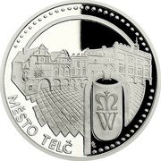 Niue 50 Dollars Elizabeth II Telč 2019 CM Proof MĚSTO TELČ coin reverse Niue 50 Dollars Elizabeth II Telč 2019 CM Proof MĚSTO TELČ coin reverse