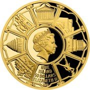 Niue 50 Dollars (Mausoleum at Halicarnassus) IRB NIUE ISLAND 50 DOLLARS ELIZABETH II 2022 CM coin obverse Niue 50 Dollars (Mausoleum at Halicarnassus) IRB NIUE ISLAND 50 DOLLARS ELIZABETH II 2022 CM coin obverse