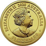 Australia 50 Dollars (Piedfort Sovereign) ELIZABETH II 2020 AUSTRALIA 50 DOLLARS JC coin obverse Australia 50 Dollars (Piedfort Sovereign) ELIZABETH II 2020 AUSTRALIA 50 DOLLARS JC coin obverse