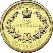 Australia 50 Dollars (Piedfort Sovereign) PERTH MINT 165 AUSTRALIA SOVEREIGN coin reverse Australia 50 Dollars (Piedfort Sovereign) PERTH MINT 165 AUSTRALIA SOVEREIGN coin reverse