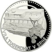 Niue 50 Dollars Villa Tugendhat 2019 CM Proof VILA TUGENDHAT V BRNĚ coin reverse Niue 50 Dollars Villa Tugendhat 2019 CM Proof VILA TUGENDHAT V BRNĚ coin reverse