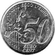 Italy 50 Euro Cent Ecco L'euro (Settimo Torinese City Token) X# 4 50 EURO CENT ECCO L'EURO coin reverse Italy 50 Euro Cent Ecco L'euro (Settimo Torinese City Token) X# 4 50 EURO CENT ECCO L'EURO coin reverse