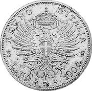 Italy 50 Lire (Vittorio Emanuele III.) KM# PnB7 REGNO D'ITALIA L 50 1904 coin reverse Italy 50 Lire (Vittorio Emanuele III.) KM# PnB7 REGNO D'ITALIA L 50 1904 coin reverse