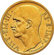 Italy 50 Lire Vittorio Emanuele III Trial Strike 1936 R XIV KM# Pr66 VITTORIO EMANUELE III RE E IMP G ROMAGNOLI coin obverse Italy 50 Lire Vittorio Emanuele III Trial Strike 1936 R XIV KM# Pr66 VITTORIO EMANUELE III RE E IMP G ROMAGNOLI coin obverse