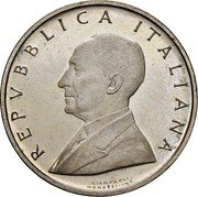 Italy 500 Lire (Guglielmo Marconi. Trial Strike. Prova) KM# Pr91 REPVBBLICA ITALIANA GIAMPAOLI MONASSI INC coin obverse Italy 500 Lire (Guglielmo Marconi. Trial Strike. Prova) KM# Pr91 REPVBBLICA ITALIANA GIAMPAOLI MONASSI INC coin obverse