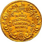 Italy 6 Zecchini Marco Foscarini 1762 MARCI FOSCARENI PRINCIPIS MUNUS ANNO I coin reverse Italy 6 Zecchini Marco Foscarini 1762 MARCI FOSCARENI PRINCIPIS MUNUS ANNO I coin reverse