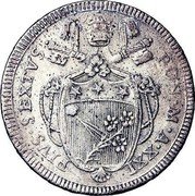 Italy 60 Baiocchi Papal States Coinage 1795 KM# 1236a PIVS SEXTVS PON M A XXI coin obverse Italy 60 Baiocchi Papal States Coinage 1795 KM# 1236a PIVS SEXTVS PON M A XXI coin obverse