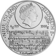 Niue 80 Dollars Jan Zizka 2019 CM NIUE ISLAND ELIZABETH II 80 DOLLARS 2019 IRB AG 999 1000 G CM coin obverse