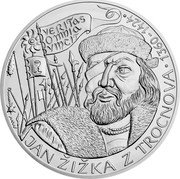Niue 80 Dollars Jan Zizka 2019 CM VERITAS OMNIA VINCIT MW JAN ŽIŽKA Z TROCNOVA 1630-1424 coin reverse