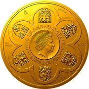 Niue 80000 Dollars (Diplomat and Emperor) CM 10000G NIUE ISLAND ELIZABETH II IRB AU 999.9 2021 80000 DOLLARS HP coin obverse Niue 80000 Dollars (Diplomat and Emperor) CM 10000G NIUE ISLAND ELIZABETH II IRB AU 999.9 2021 80000 DOLLARS HP coin obverse