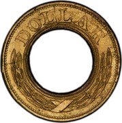 USA Dollar Early Token Pattern 1852  DOLLAR coin reverse USA Dollar Early Token Pattern 1852  DOLLAR coin reverse
