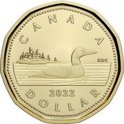 Canada Dollar (Loonie Coin) CANADA RRC 2022 DOLLAR coin reverse Canada Dollar (Loonie Coin) CANADA RRC 2022 DOLLAR coin reverse