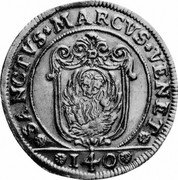 Italy Scudo KM# Pn171 Venice SANCTVS MARCVS VENET 140 coin reverse Italy Scudo KM# Pn171 Venice SANCTVS MARCVS VENET 140 coin reverse