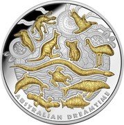 Niue Ten Dollars Australian Dreamtime 2019 Proof AUSTRALIAN DREAMTIME coin reverse Niue Ten Dollars Australian Dreamtime 2019 Proof AUSTRALIAN DREAMTIME coin reverse