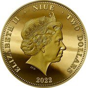 Niue Two Dollars Battles of El Alamein 2022  Proof ELIZABETH II NIUE TWO DOLLARS IRB 2022 coin obverse Niue Two Dollars Battles of El Alamein 2022  Proof ELIZABETH II NIUE TWO DOLLARS IRB 2022 coin obverse