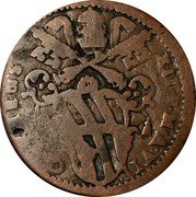 Italy 1/2 Baiocco (Clement XII) XII P MA VII coin obverse