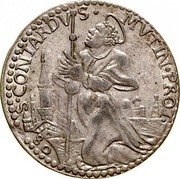 Italy 1/2 Ducato (Rinaldo I) 80 S CONTARDV S MVTIN PROT coin reverse Italy 1/2 Ducato (Rinaldo I) 80 S CONTARDV S MVTIN PROT coin reverse