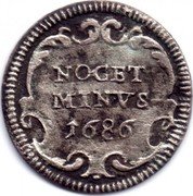 Italy 1/2 Grosso (Innocent XI) NOCET MINVS 1686 coin reverse Italy 1/2 Grosso (Innocent XI) NOCET MINVS 1686 coin reverse