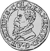 Belgium 1/2 Liard (Ernst) KM# 7 ERNESTVS D G ARCHIEPIS COL coin obverse Belgium 1/2 Liard (Ernst) KM# 7 ERNESTVS D G ARCHIEPIS COL coin obverse
