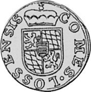 Belgium 1/2 Liard (Ernst) KM# 8 COMES LOSSENSIS coin reverse Belgium 1/2 Liard (Ernst) KM# 8 COMES LOSSENSIS coin reverse