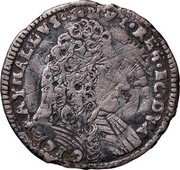 Italy 1/2 Lira (Rinaldo I) RAYNALDVS I MVT REG EC DVX XI coin obverse Italy 1/2 Lira (Rinaldo I) RAYNALDVS I MVT REG EC DVX XI coin obverse