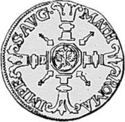 Belgium 1/2 Real (Ferdinand of Bavaria) KM# B35 MATH ROMA IMPE S AVG coin reverse Belgium 1/2 Real (Ferdinand of Bavaria) KM# B35 MATH ROMA IMPE S AVG coin reverse