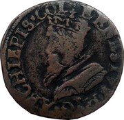 Belgium 1 Aidant (Ernest of Bavaria) KM# 10 ERNESTVS D G ARCHIEPIS COL coin obverse