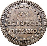 Italy 1 Baiocco (Pius VI) KM# 1225a VN BAIOCCO ROMANO coin reverse Italy 1 Baiocco (Pius VI) KM# 1225a VN BAIOCCO ROMANO coin reverse