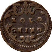 Italy 1 Bolognino (Francesco I d'Este. Modena) BOLO GNINO coin reverse Italy 1 Bolognino (Francesco I d'Este. Modena) BOLO GNINO coin reverse