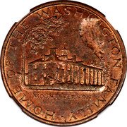 USA 1 Cent (Pattern) HOME OF THE WASHINGTON FAMILY MOUNT VERNON coin reverse USA 1 Cent (Pattern) HOME OF THE WASHINGTON FAMILY MOUNT VERNON coin reverse