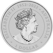 Australia 1 Dollar Australian Koala 2023 P JC ELIZABETH II 1952-2022 AUSTRALIA 1 DOLLAR coin obverse Australia 1 Dollar Australian Koala 2023 P JC ELIZABETH II 1952-2022 AUSTRALIA 1 DOLLAR coin obverse